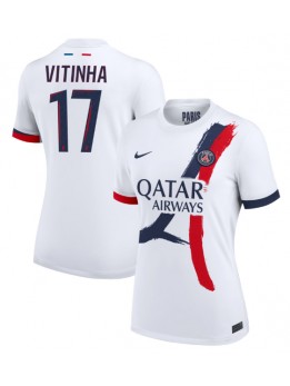 Paris Saint-Germain Vitinha #17 Auswärtstrikot für Frauen 2024-25 Kurzarm